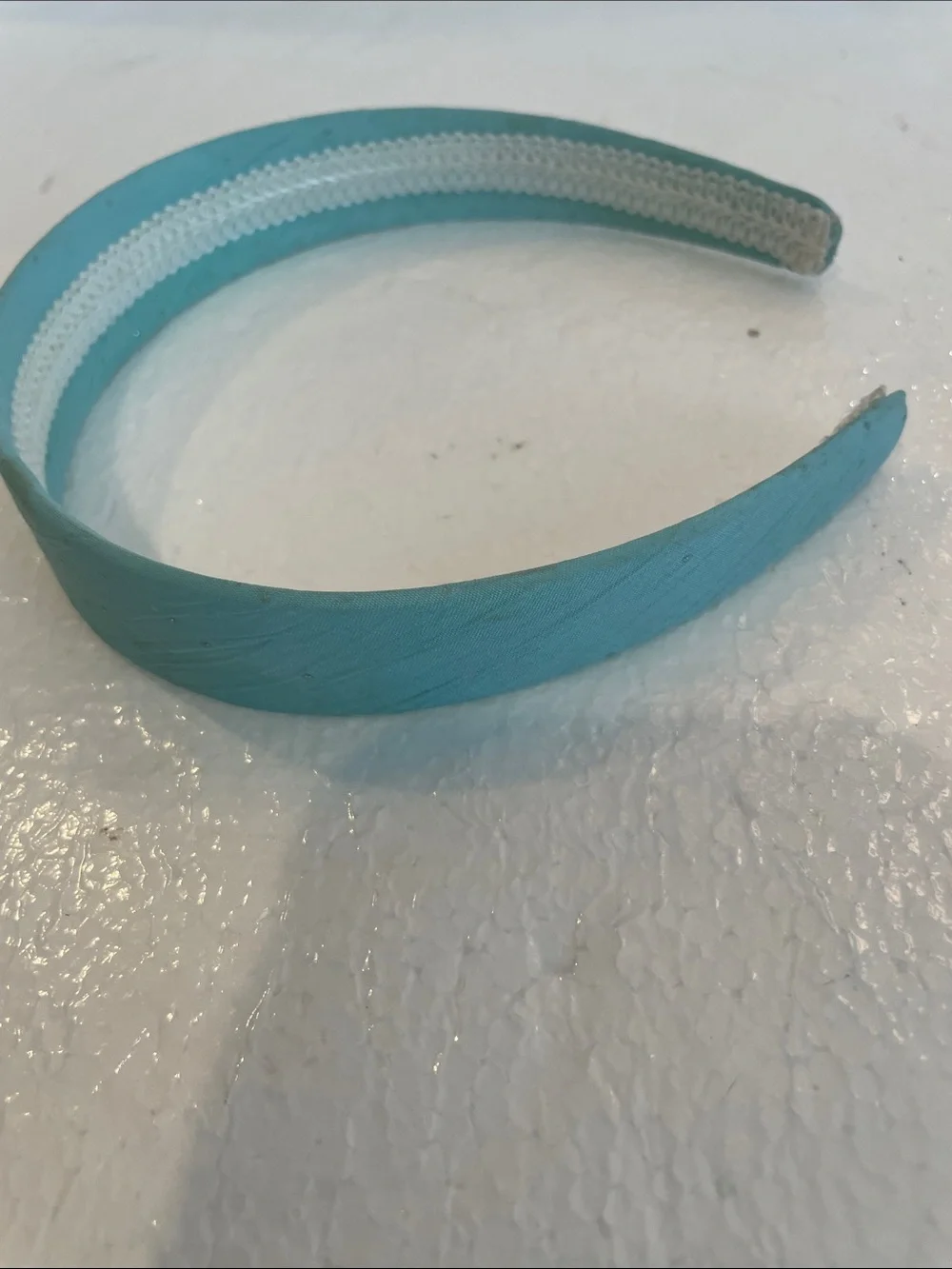 Vintage Y2K turquoise Aqua Blue sparkly Headband one size fits most